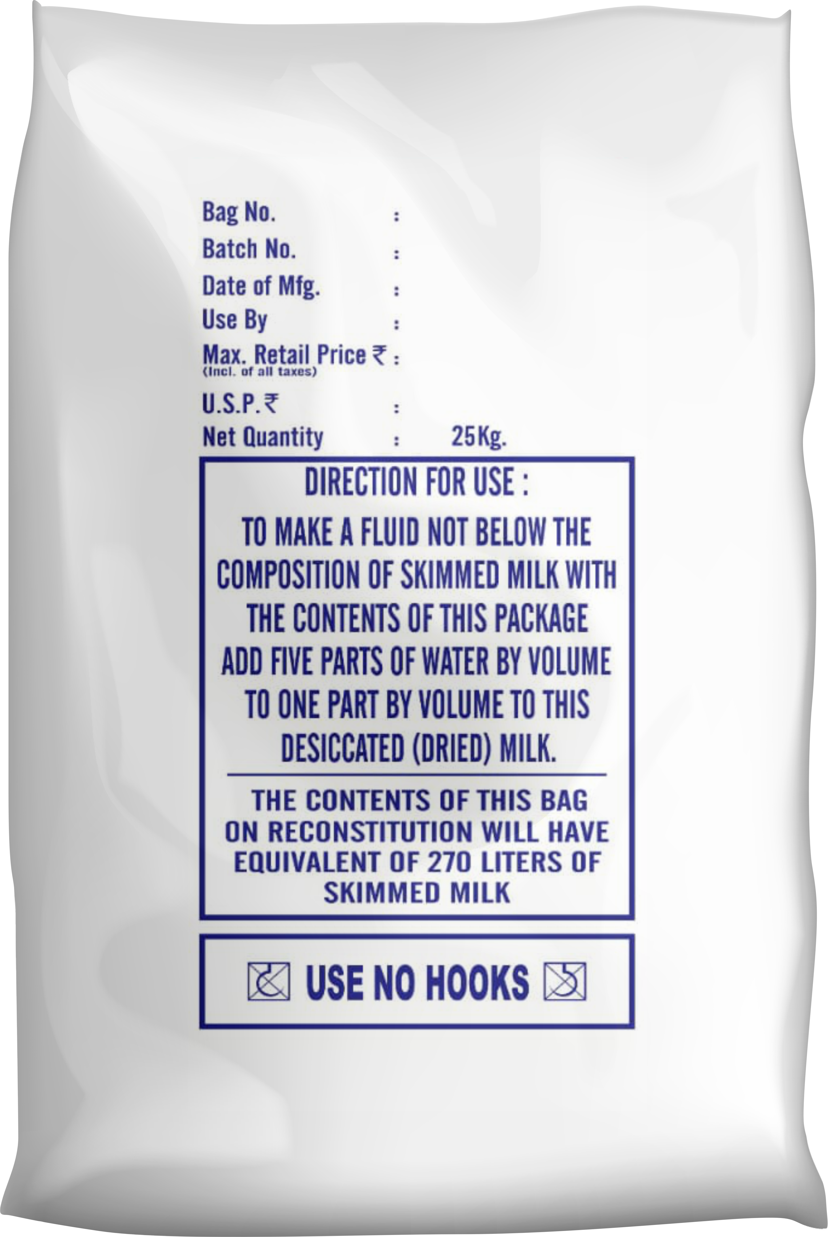 Madhusudan Skimmed Milk Powder Double Cow 5 Kg Pack