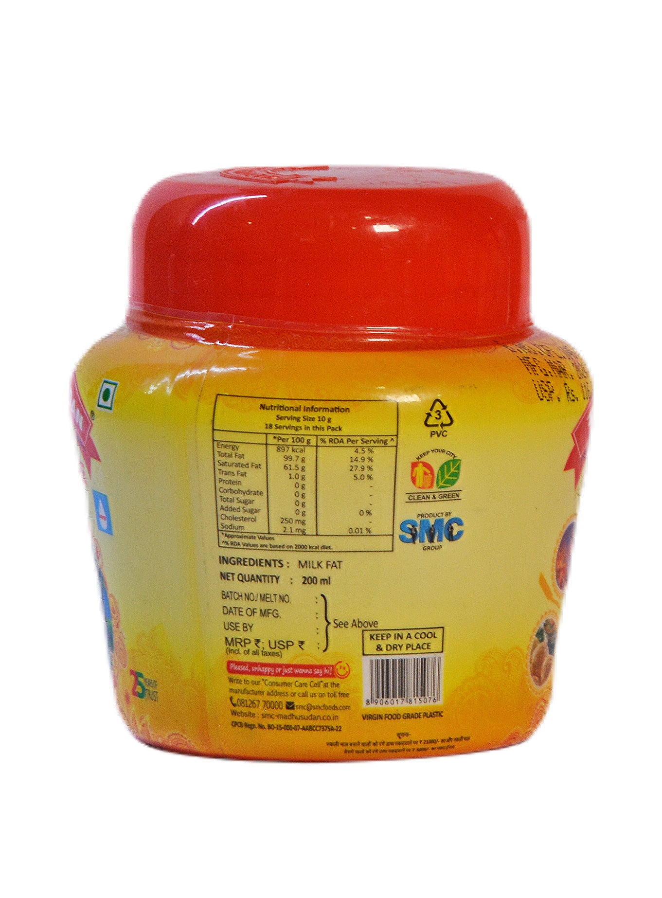 Madhusudan Desi Ghee 200 ml Jar Pack