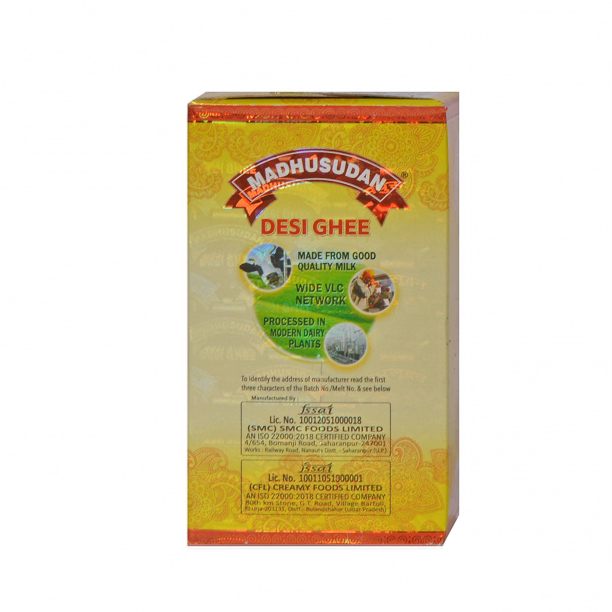 Madhusudan Desi Ghee 500 ml Ceka Pack