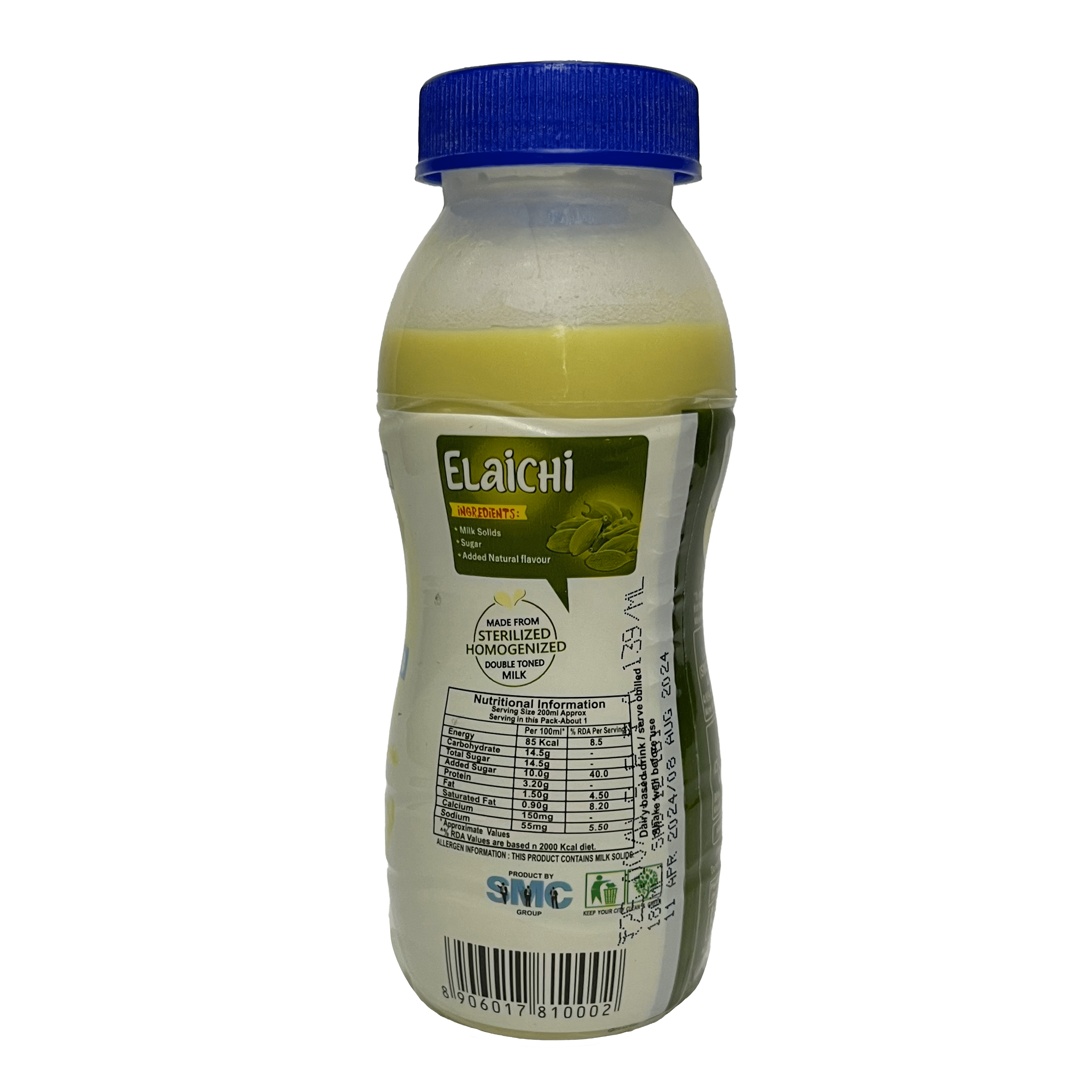 Madhusudan Flavored Milk 200 ml Elaichi Bottle Pack