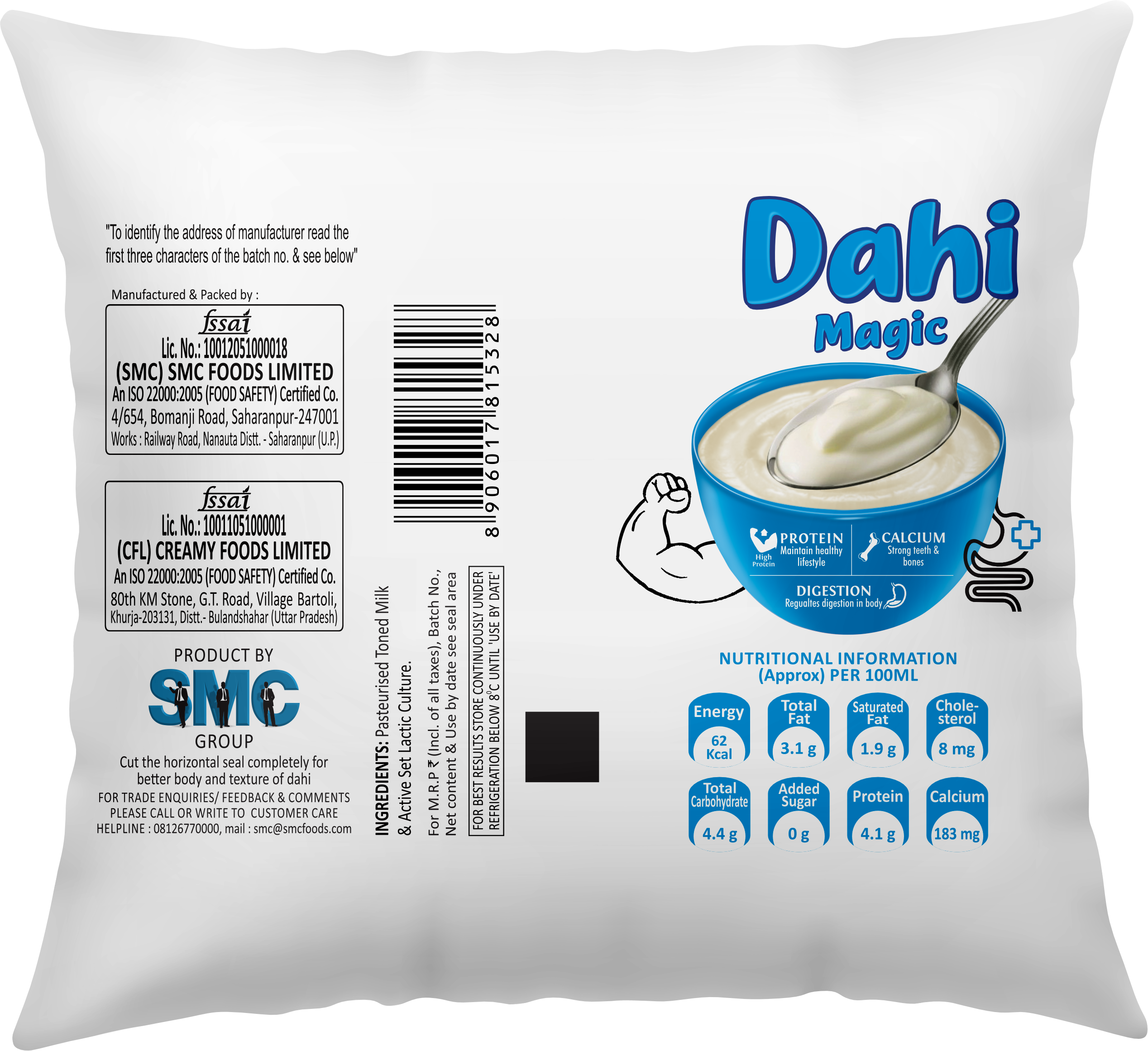 Madhusudan Dahi Magic 400 gm Poly Pack