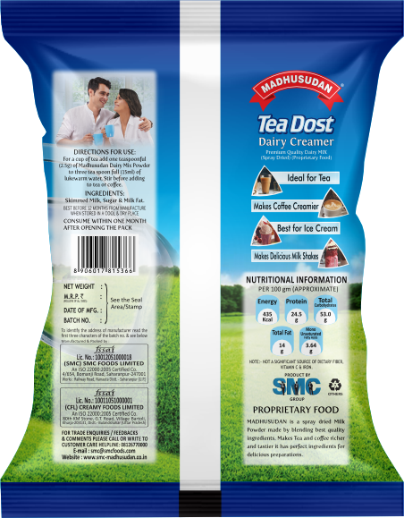 Madhusudan Dairy Creamer Tea Dost 10 gm Pack