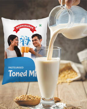 Madhusudan Toned Milk 1 ltr Pack