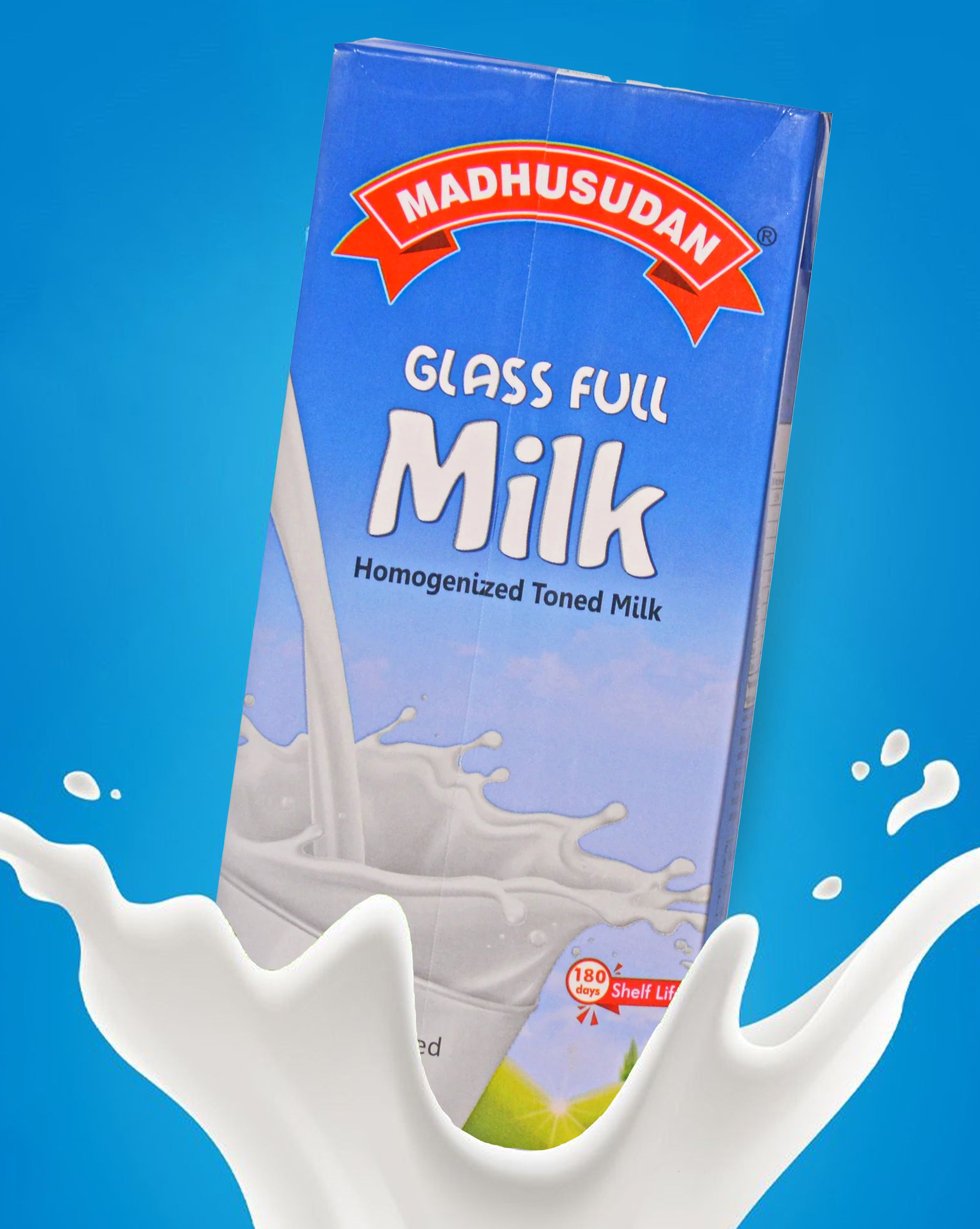 Madhusudan UHT Glass Full Milk 1 ltr Tetra Pack – Creamy Foods